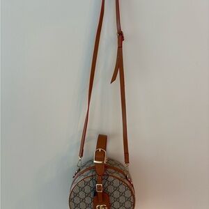 Brown Compact Crossbody Bag (not brand name)